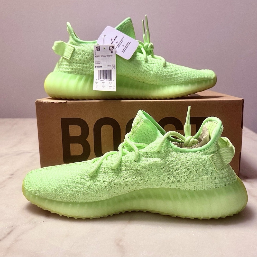 Yeezy Boost 350 V2 Glow - Size 12, BRAND NEW w BOX, 100% Authentic, extreme rare